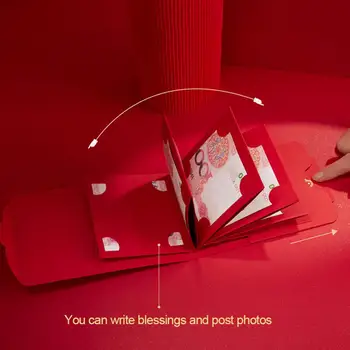 2023 Нова година заек червен пакет нов издърпайте червен пакет флип червен пакет отваряне housewarming благоприятен заек за благословия Изображение 4