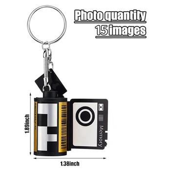 6 бр сублимационна камера филм ролка ключодържател комплект с 15 снимки албум картина ключодържател комплект за памет рожден ден подаръци DIY занаяти Изображение 5