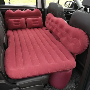 Car Split Монтирано на превозно средство надуваемо легло за пътуване Меко удобно автомобилно матрак Автомобили SUV багажник матрак Легло за пътуване с кола Изображение 2