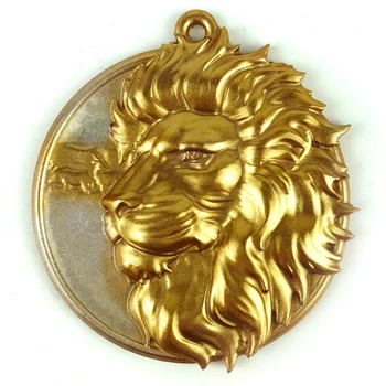 Lion главата форма мухъл за бижута и висулка вземане епоксидна смола леене мухъл с дупка ключодържател смола мухъл DIY занаяти вземане