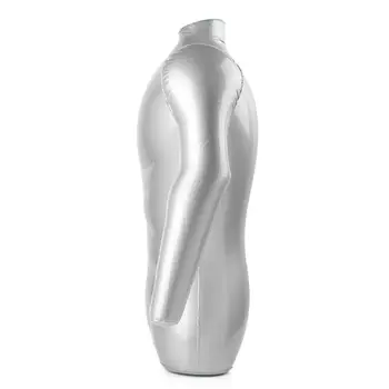 Man половин тяло с ръка PVC надуваеми манекен мъжки манекен торс модел мода, използвани като върховете Колие бижута шал дисплей Изображение 3