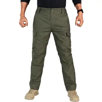 Outdoor обучение голям джоб мъжки тактически работно облекло панталони с еластични бързо сушене и разкъсване устойчивост за колоездене