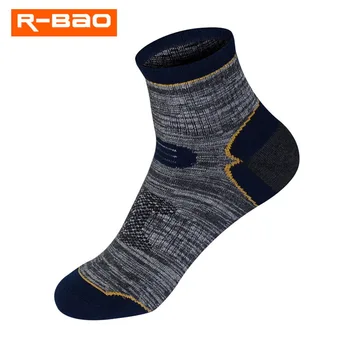 R-BAO 1 чифт летен памук на открито катерене риболов къмпинг туризъм чорапи бързосъхне глезена протектор спортни чорапи за жени мъже