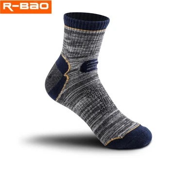 R-BAO 1 чифт летен памук на открито катерене риболов къмпинг туризъм чорапи бързосъхне глезена протектор спортни чорапи за жени мъже Изображение 1