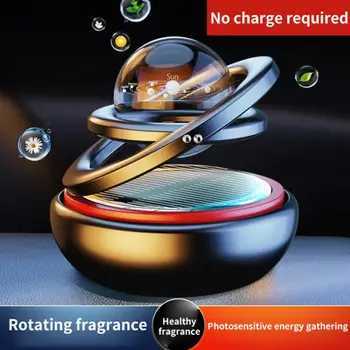 Solar Car Освежител за въздух Въртяща се ароматерапия Дифузни аксесоари Интериор Трайни аксесоари за парфюми Мъже и жени Изображение 0