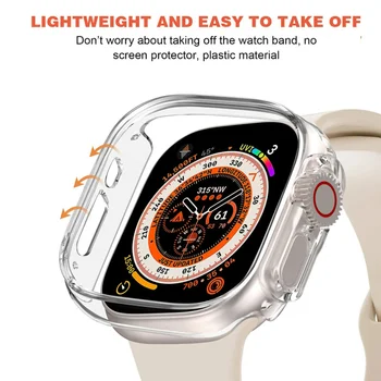 TPU мек калъф За Apple часовник Ultra 49mm Смарт часовник против падане против надраскване защитни калъфи аксесоари За iWatch Ultra 2 49mm Изображение 3
