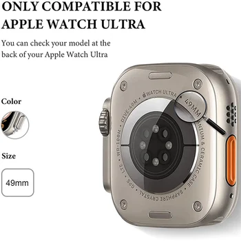 TPU мек калъф За Apple часовник Ultra 49mm Смарт часовник против падане против надраскване защитни калъфи аксесоари За iWatch Ultra 2 49mm Изображение 4