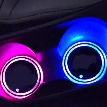 Автомобилна атмосфера Леко влакче USB зареждане Автомобилна луминесцентна чаша Мат Лесен за използване Интериорна атмосфера Декорация Светлина Изображение 3