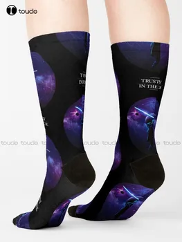 Доверете се само на силовите чорапи Момичета Футболни чорапи Персонализирани персонализирани унисекс възрастни тийнейджърски младежки чорапи Harajuku 360° цифров печат