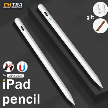 За iPad молив 1 2 Gen Palm отхвърляне Apple молив стилус писалка 2018-2023 Pro Air Mini iPad аксесоари включва писец и случай