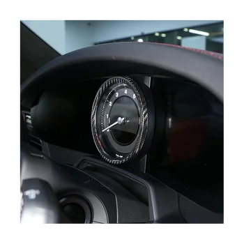За Porsche 911 2019-2020 Сухи въглеродни влакна метър дисплей екран капак табло пръстен тахометър рамка аксесоари Изображение 4