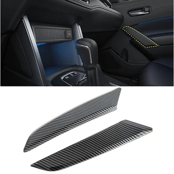 За Toyota Corolla CROSS 2019-2021 Въглеродни влакна кола вътрешна врата подлакътник капак подстригване врата дръжка капак декор аксесоари Изображение 1