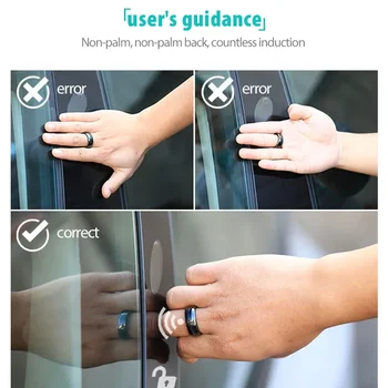За модел 3 / Y Персонализирана версия Nfc Smart Key Ring Key Fob Rings Sensor Ring Portable и лесен за работа Изображение 4