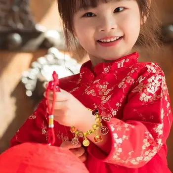 Китайска Нова година бижута Адвент календар DIY гривни момичета 24 дни обратно броене календар дете момиче Изображение 1