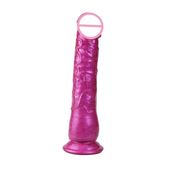 Мъчителен цветен силиконов вибратор анален щепсел директен пенис женски прав мастурбатор симулация мек вибратор фалшиви пенис секс играчки Изображение 1