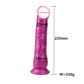 Мъчителен цветен силиконов вибратор анален щепсел директен пенис женски прав мастурбатор симулация мек вибратор фалшиви пенис секс играчки Изображение 2