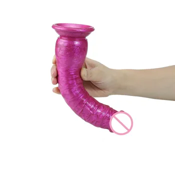 Мъчителен цветен силиконов вибратор анален щепсел директен пенис женски прав мастурбатор симулация мек вибратор фалшиви пенис секс играчки Изображение 3