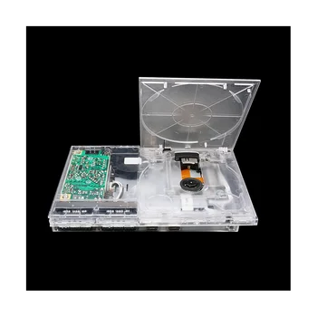 Прозрачен комплект за прозрачна обвивка DIY замени подмяна на жилища Flip Top Case Clear Game аксесоари за PS2 Slim SCPH 9Xxxx Изображение 2