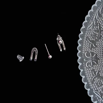 Прост минимализъм Стилен модерен мъниста задни висящи обеци Дамски бижута Ушни шипове Модни аксесоари Изображение 1