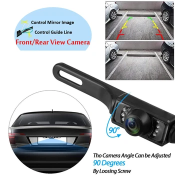 Резервна камера за кола 170° широкоъгълна HD задно виждане Камера за нощно виждане за задно виждане със сгъваем монитор IP68 водоустойчива Изображение 4