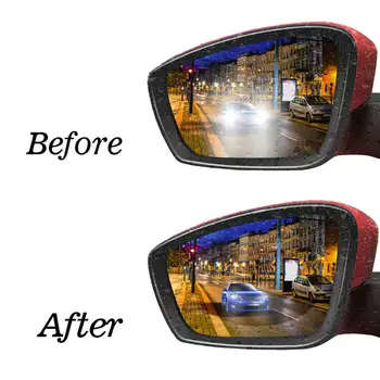 Универсална кола страничен интериор огледало за обратно виждане анти-отблясъци филм дъждоустойчив крило задно виждане стъкло защитен стикер авто аксесоари Изображение 5
