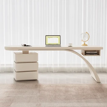 френски крем стил бюро Начало дизайнери светлина луксозни модерни мебели просто писане жени масивна дървесина интернет известен офис бюро